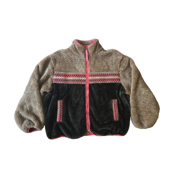 UGG Marlene Sherpa Jacket Heritage Braid Size Medium - Picture 7 of 10